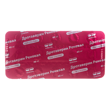 Дротаверин Реневал таблетки 40 мг 28 шт