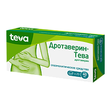 Купить Дротаверин-Тева таблетки 40 мг 20 шт цена