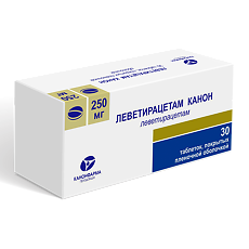 Купить Леветирацетам Канон таблетки покрыт.плен.об. 250 мг 30 шт цена