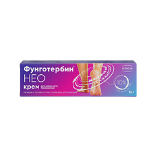 Купить Фунготербин Нео крем для наружного применения 10 мг/г+100 мг/г 15 г 1 шт цена