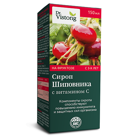 Dr.Vistong Сироп Шиповника с витамином С фл по 150 мл 1 шт