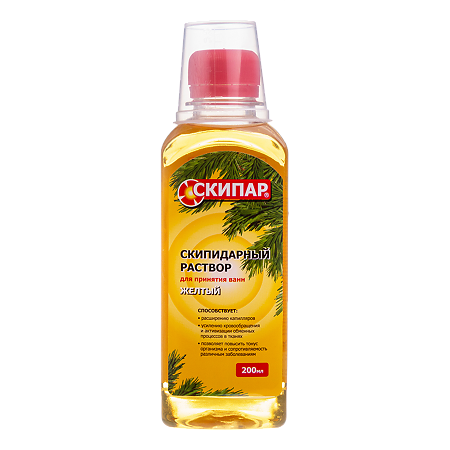 Скипар Раствор желтый Набор терапевтический для ванн НТВ-01 200 мл 1 шт