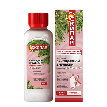 Скипар Эмульсия смешанная Набор терапевтический для ванн НТВ-03 200 мл 1 шт