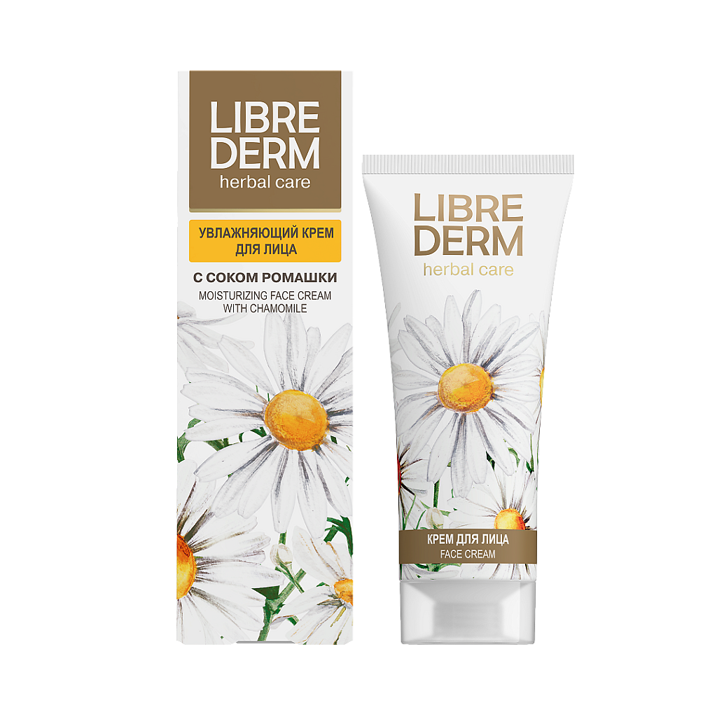 Изображение товара Увлажняющий крем для лица с ромашкой Librederm Herbal Care 75 мл