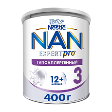 Изображение товара NAN ExpertPro 3 Гипоаллергенный Детское молочко с 12 мес 400 г 1 шт