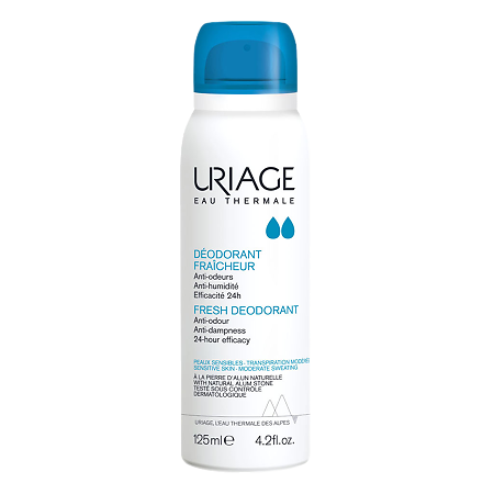 Изображение товара Uriage Deodorant Fraicheur Дезодорант-спрей освежающий с квасцовым камнем спрей 125 мл 1 шт