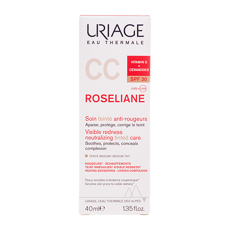 Uriage Roseliane CC Крем против покраснений с тональным эффектом SPF30 40 мл 1 шт