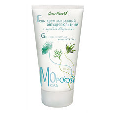 Купить Green Mama Гель-крем массажный антицеллюлитный с морскими водорослями 150 мл 1 шт цена