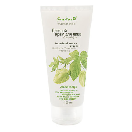 Изображение товара Green Mama Крем для лица дневной Уссурийский хмель и витамин Е 100 мл 1 шт