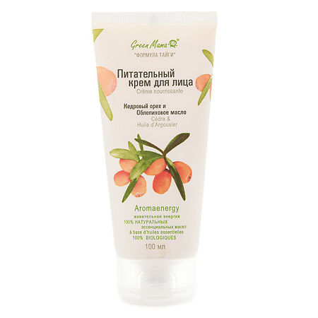 Изображение товара Green Mama Крем для лица питательный Кедровый орех и облепиховое масло 100 мл 1 шт