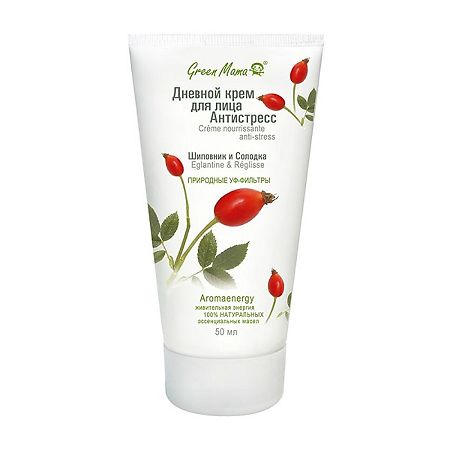 Изображение товара Green Mama Крем для лица дневной Антистресс шиповник и солодка 50 мл 1 шт