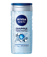 Купить Nivea Men Гель для душа Заряд Чистоты 250 мл 1 шт цена