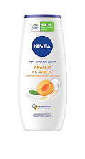 Купить Nivea Гель-уход для душа Крем и Абрикос 250 мл 1 шт цена