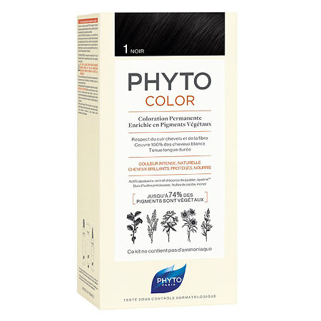 Изображение товара Phyto Color Краска для волос оттенок 1 черный 1 шт