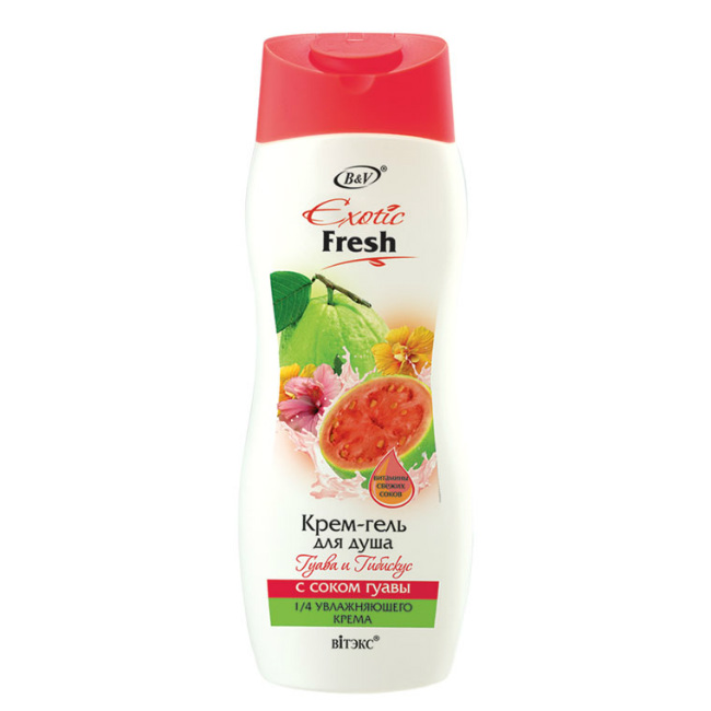 Изображение товара Vitex Exotic Fresh Juice Крем-гель для душа Гуава и Гибискус 500 мл