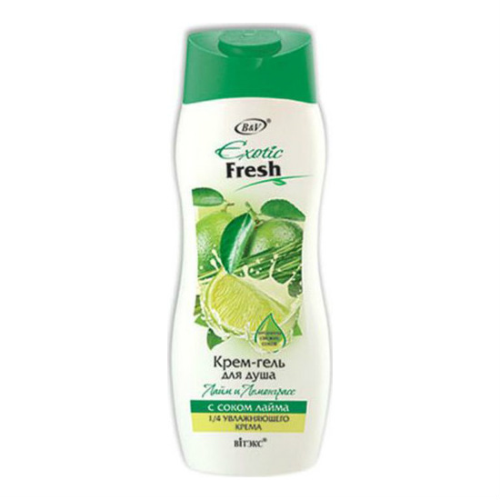 Изображение товара Vitex Exotic Fresh Juice Крем-гель для душа Лайм и Лемонграсс 500 мл