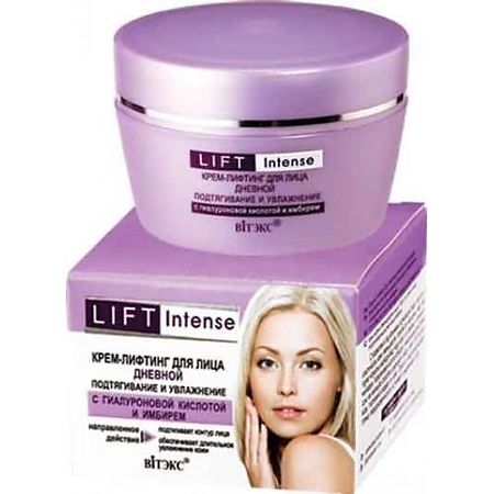 Изображение товара Vitex Lift Intense Крем-лифтинг для лица дневной подтягивающий и увлажняющий с гиалуроновой кислотой и имбирем 45 мл 1 шт