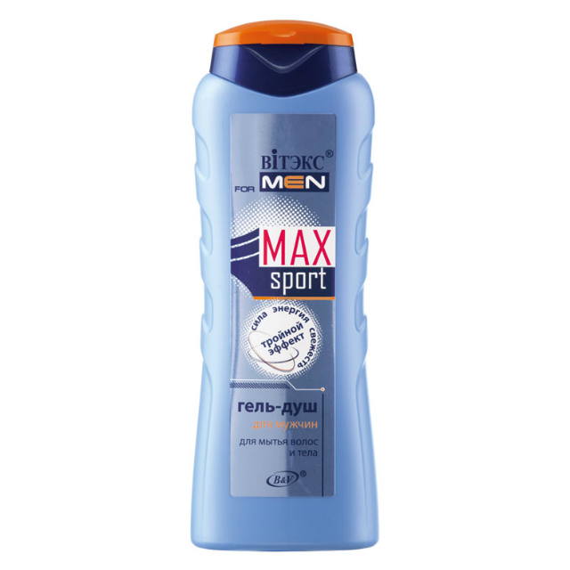 Изображение товара Vitex Max Sport Гель-душ для мытья волос и тела 400 г универсальный энергичный уход Изображение товара Vitex Max Sport Гель-душ для мытья волос и тела 400 г универсальный энергичный уход