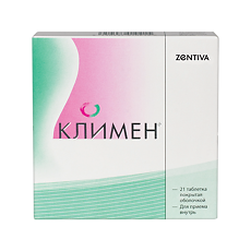 Изображение товара Климен таблетки покрытые для гормональной терапии 21 шт французский препарат