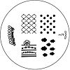 Печатная форма (диск) для маникюра Konad image plate M79 1 уп