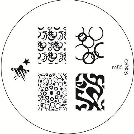 Печатная форма (диск) для маникюра Konad image plate M85 1 уп