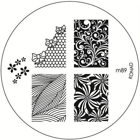 Печатная форма (диск) для маникюра Konad image plate M89 1 уп