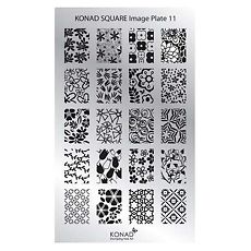 Купить Пластины прямоугольные для маникюра Konad Square Image Plate11 1 уп цена