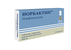 Купить Норбактин таблетки покрыт.плен.об. 400 мг 20 шт цена
