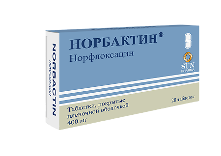 Норбактин таблетки покрыт.плен.об. 400 мг 20 шт