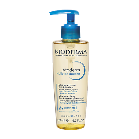 Изображение товара Bioderma Atoderm Ультрапитательное масло для душа 200 мл для сухой чувствительной кожи