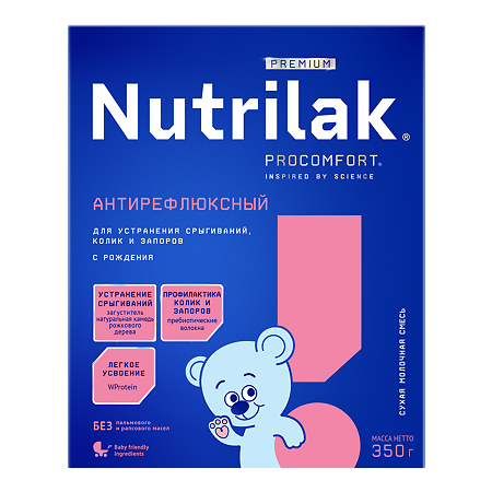 Nutrilak Premium Антирефлюксный Смесь молочная сухая 0-12 мес. 350 г 1 шт