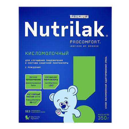 Nutrilak Premium Кисломолочный Смесь сухая адаптированная 0-12 мес. 350 г 1 шт