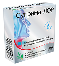 Купить Суприма-Лор эвкалипт таблетки для рассасывания 0,6 мг+1,2 мг 16 шт цена