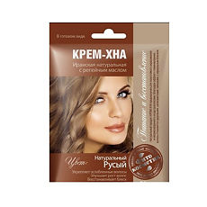 Купить Крем-хна Фитокосметик в готовом виде Натуральный русый с репейным маслом 50 мл 1 шт цена