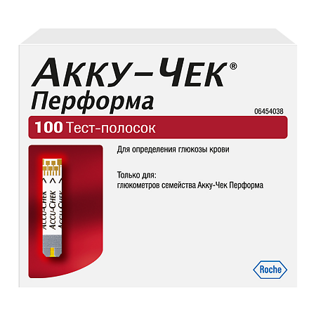 Тест-полоски Акку-Чек Перформа 100 шт