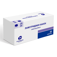 Купить Ламотриджин Канон таблетки 25 мг 30 шт цена
