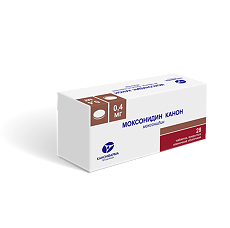 Купить Моксонидин Канон таблетки покрыт.плен.об. 0,4 мг 28 шт цена
