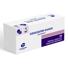 Купить Оланзапин Канон таблетки покрыт.плен.об. 5 мг 28 шт цена