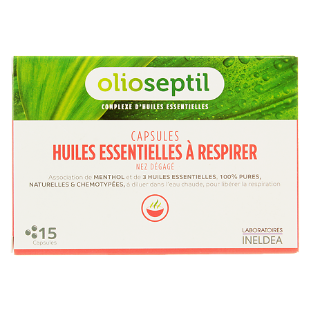 Олиосептил/Olioseptil Inhalation Капсулы для ингаляции с эфирными маслами 15 шт