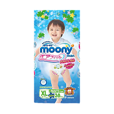 Купить Трусики-подгузники Moony для мальчиков ХL (12-22 кг) 38 шт цена