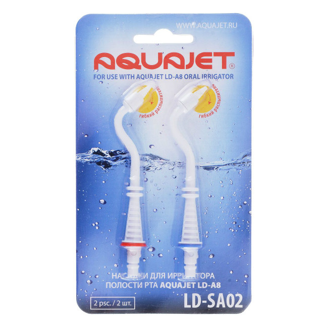 Изображение товара Насадки к ирригатору Little Doctor AquaJet LD-A8 LD-SA02 пародонтальные 2 шт Изображение товара Насадки к ирригатору Little Doctor AquaJet LD-A8 LD-SA02 пародонтальные 2 шт