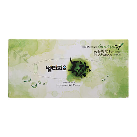 Салфетки Monalisa для лица бумажные с экстрактом зеленого чая Bellagio Green Tea, 210 шт