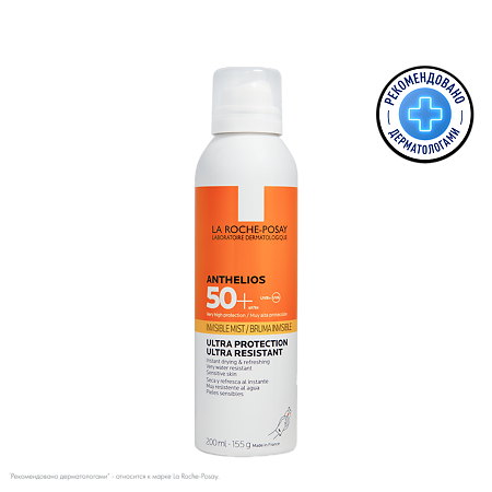 Изображение товара La Roche-Posay Anthelios XL Ultra Light спрей-вуаль ультралегкий SPF50+ 200 мл 1 шт