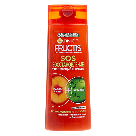 Изображение товара Garnier Fructis Шампунь укрепляющий SOS Восстановление для поврежденных волос 250 мл 1 шт