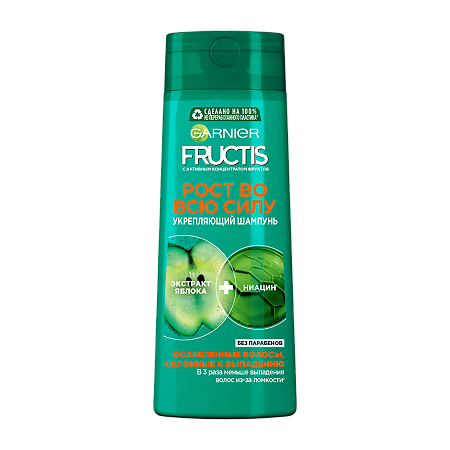 Garnier Fructis Шампунь для волос Рост во всю силу укрепляющий 400 мл 1 шт