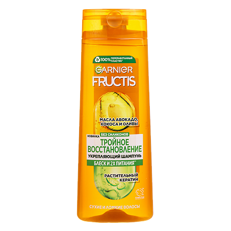 Garnier Fructis Шампунь для волос Тройное восстановление 400 мл 1 шт