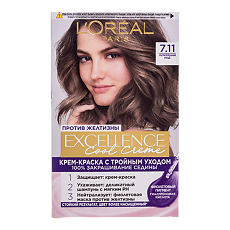 Изображение товара Loreal Paris Крем-краска для волос Excellence Cool Creme 7.11 Ультрапепельный русый 1 шт