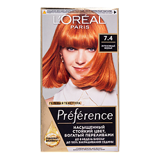 Изображение товара Loreal Paris Стойкая краска для волос Preference Feria 74 Манго интенсивный медный 1 шт