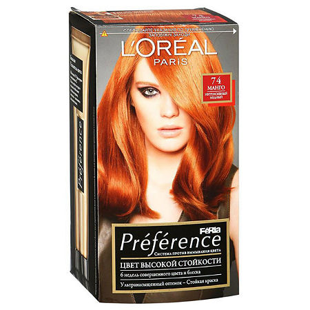 Изображение товара Loreal Paris Preference Feria 74 Манго стойкая краска для волос 1 шт