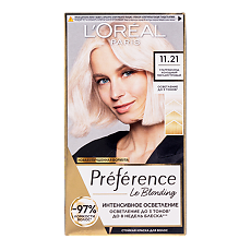 Изображение товара Loreal Paris Стойкая краска для волос Preference 11.21 Ультраблонд перламутровый 1 шт